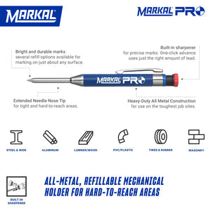 Markal PRO -Mechanical Holder with 1 Graphite Lead Markal PRO -Mechanical Holder with 1 Graphite Lead